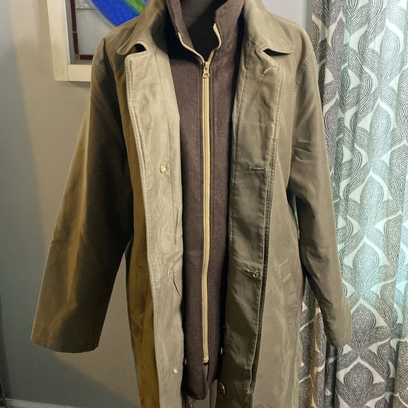 Lauren Ralph Lauren Men's Classic Tan Coat With Removable Quilted Lining - Picture 7 of 15